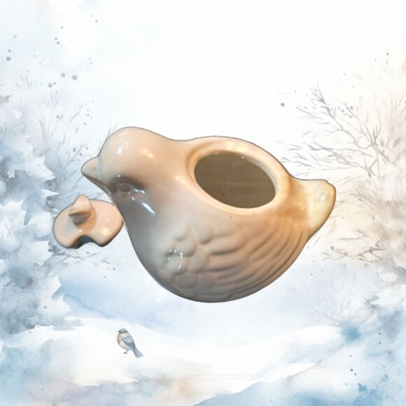 World Market White Cottage BIRD Creamer and Sugar Bowl Set - Picture 6 of 13